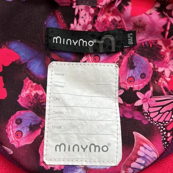 Minymo fleece-lined shell size 110 (US5) pink and purple. (Scandi brand!) - Picture 4 of 8